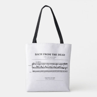 Bach del Organista Muerto Bolsa Tote de Música