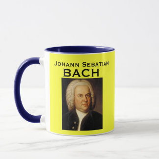 Bach, taza del retrato de Juan Sebastian