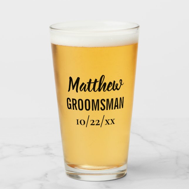 Bachelor Party Wedding Favor de la cerveza (Anverso (lleno))