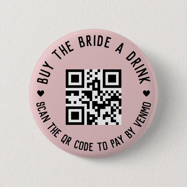 Bachelorette Buy the Bride un trago Botón Pin (Anverso)