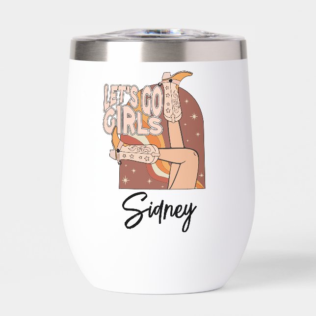 Bachelorette de Rodeo Rosa Retro, doncella de hono (Frente)