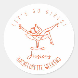 Bachelorette favorece a pegatina personalizado