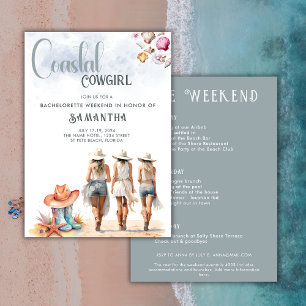Bachelorette Invitación Itineraria