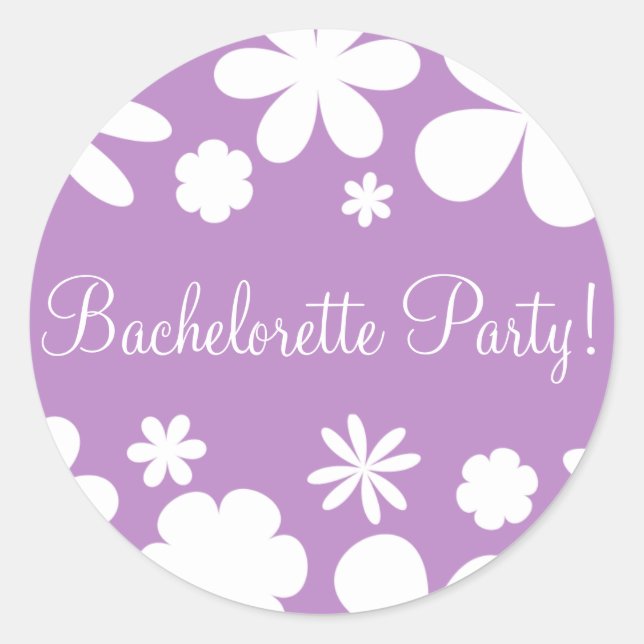 Bachelorette Party Daisy Chain Sello para sobres (Anverso)