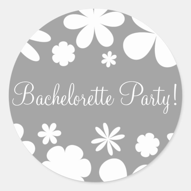 Bachelorette Party Daisy Chain Sello para sobres (Anverso)