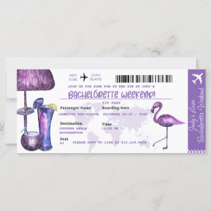 Bachelorette Party Invitaciones del Partido Trop