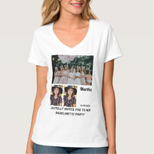 Bachelorette Party personalizado 3 Camiseta Collag