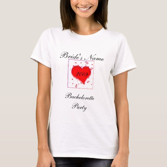 Bachelorette Party, plantilla de camiseta de 2009 (Anverso)
