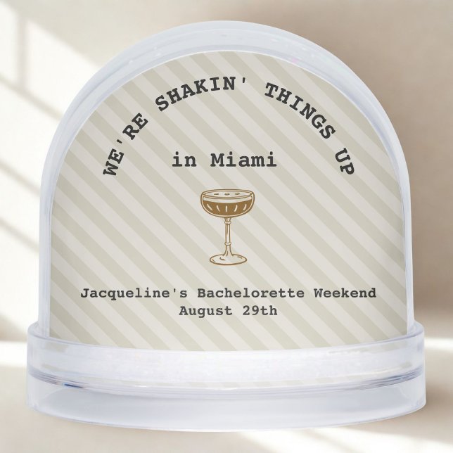 Bachelorette Weekend Invitación Confetti (Confetti Globe Bach Party Invite)