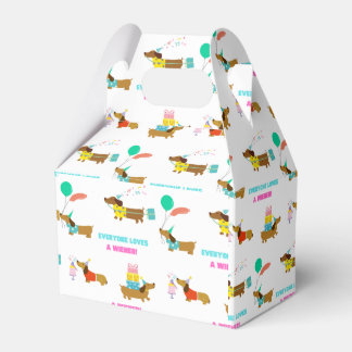 Bachelorette Wiener y Dachshund caja de Fiesta tem