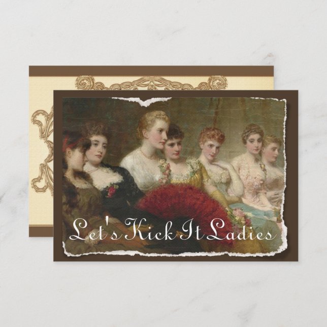 Bachillerato o invitación al cumpleaños de las dam (Anverso / Reverso)