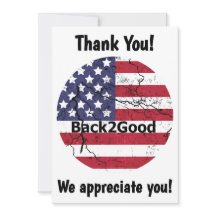 Back2Good Flat 5x7 Tarjeta de agradecimiento