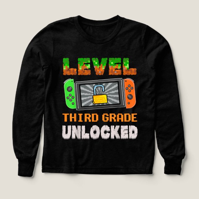 Back to School 3rd Grade Boys Gamer  (Diseño frontal)