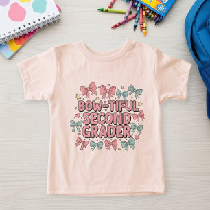  Back to school, kids t-shirt with many cute bows