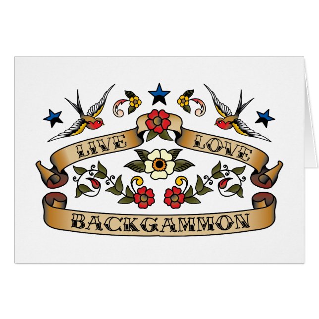 Backgammon vivo del amor (Anverso (Horizontal))