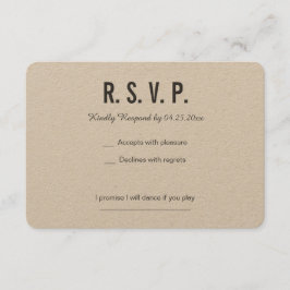 BACKSIDE con Boda de tarjeta RSVP de corazón geomé