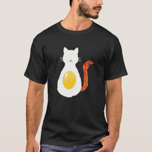 Bacon de la graciosa camiseta del gato y Kitt de d