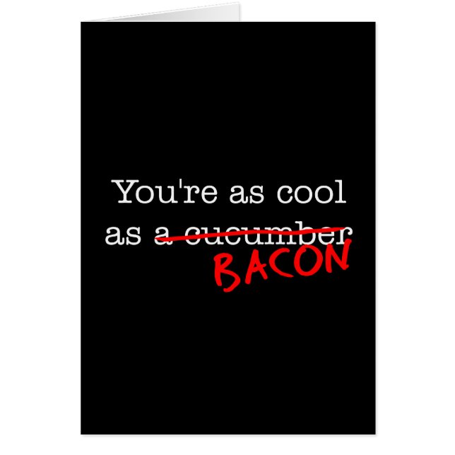 Bacon eres tan Guay como (Frente)
