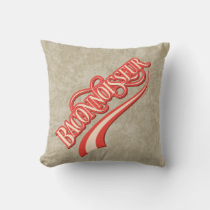 Baconnoisseur (amante del tocino) lanzar almohada