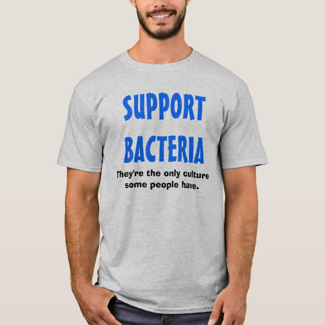 BACTERIAS de la AYUDA - la camiseta de los hombres (Anverso)
