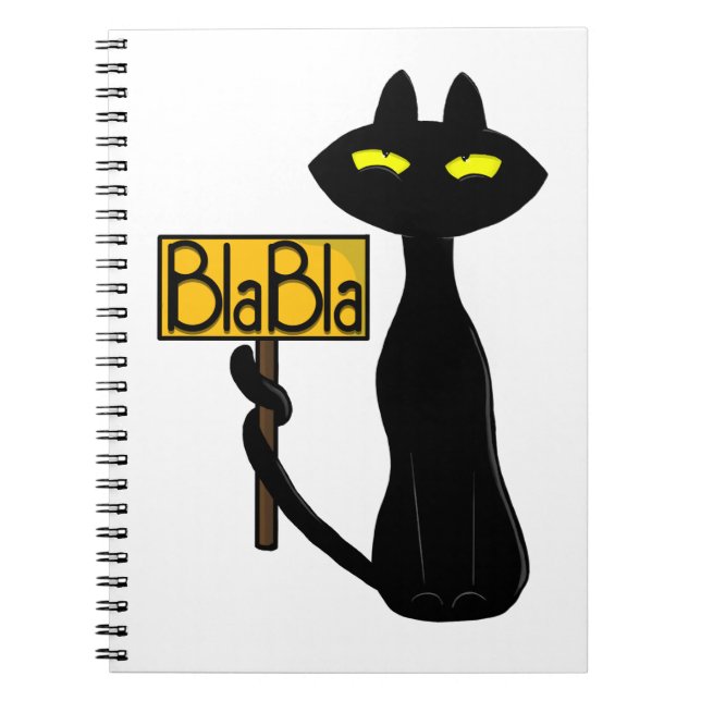 Bad Boogie -El Gato- "BlaBla" cuaderno divertido c (Frente)