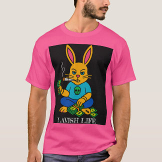 Bad Bunny x Lavish Life Camiseta Gráfica