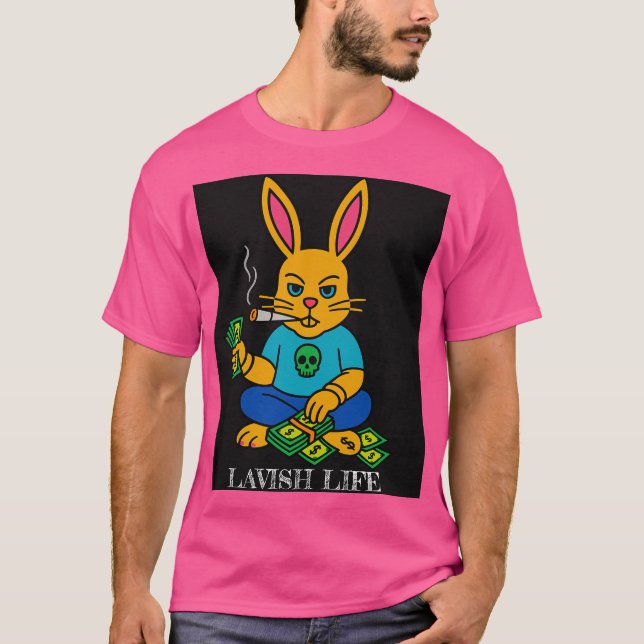 Bad Bunny x Lavish Life Camiseta Gráfica (Anverso)
