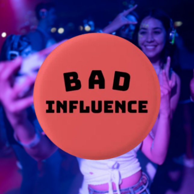 BAD Influencia botón rojo divertido - tipografía a (Subido por el creador)
