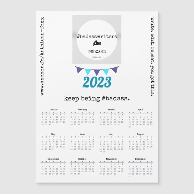 #badass calendario magnético 2023 (Anverso)