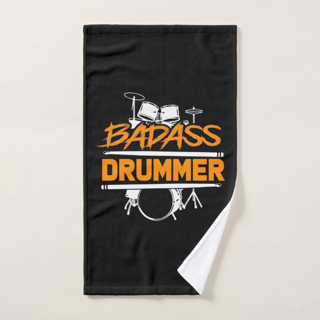 Badass Drummer (Toalla de mano)