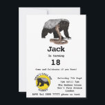 Badass Honey Badger Fearless 18th Birthday Party<br><div class="desc">Los insignias saben cómo fiesta duro. Tienen una actitud intrépida e intrépida que animará a cualquier fiesta, especialmente a un adolescente de 18 años o a una feminista de tacones bajos a la que no le gusta ser llamada miel. Esta divertida invitación a fiestas es fácil de personalizar para crear...</div>