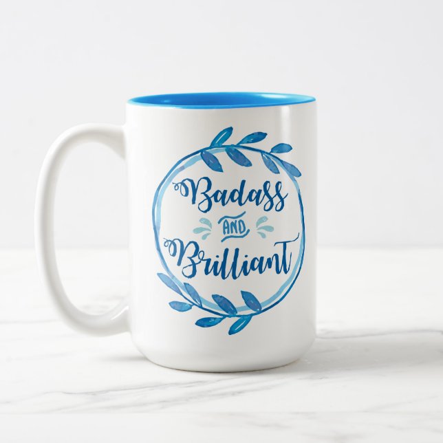 Badass y taza brillante (Izquierda)