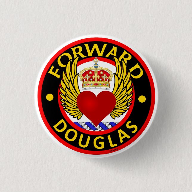 Badge botón "FORWARD" de Clan Douglas (pequeño) (Anverso)