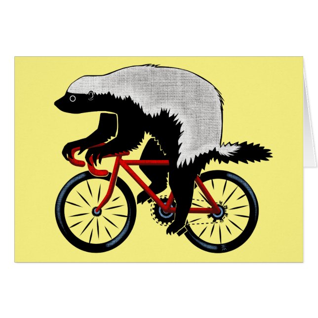 Badger de miel en bicicleta (Anverso (Horizontal))