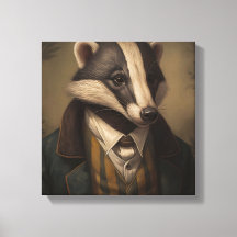 Badger In a Suit | Arte Animal | Animal en un traj