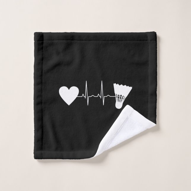 Badminton Ball Heartbeat (Toallita)