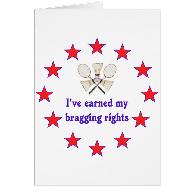 Bádminton de jactancia de las derechas (Frente)