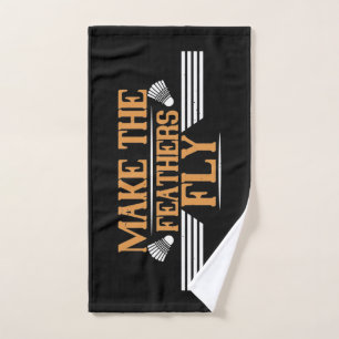 Badminton - Haz que las plumas vuelen toalla de ma