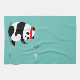 Badminton Panda Con Toalla Deportiva Sudorosa