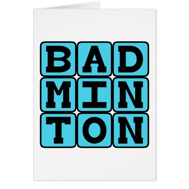 Badminton, Racquet Sport (Frente)