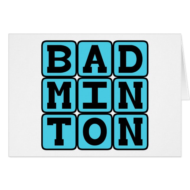 Badminton, Racquet Sport (Anverso (Horizontal))