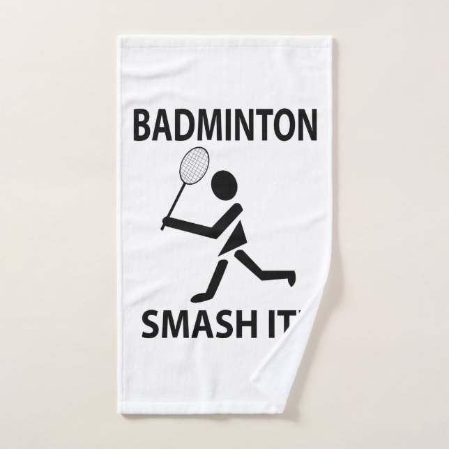 Badminton Smash It Sports Player Coach Badminton (Toalla de mano)