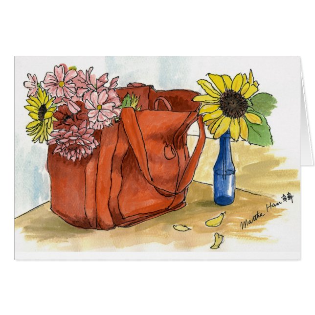 Bagful rojo de flores (Anverso (Horizontal))