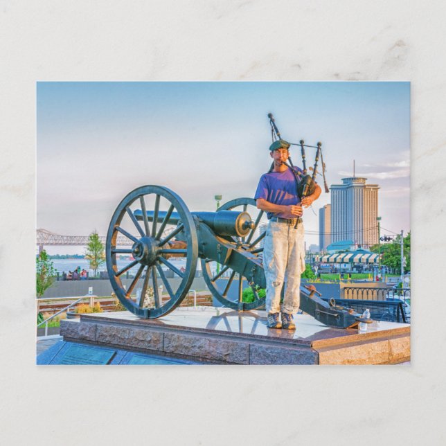 Bagpipes en la postal del atardecer (Anverso)