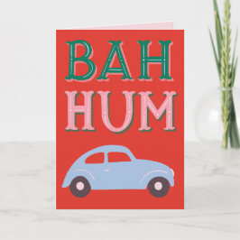 Bah Hum Bug Tarjeta de felicitación de vacaciones 