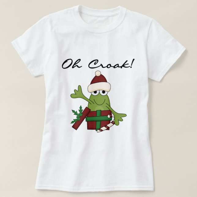 Bah Humbug Frog Navidades camisetas y regalos (Diseño del anverso)