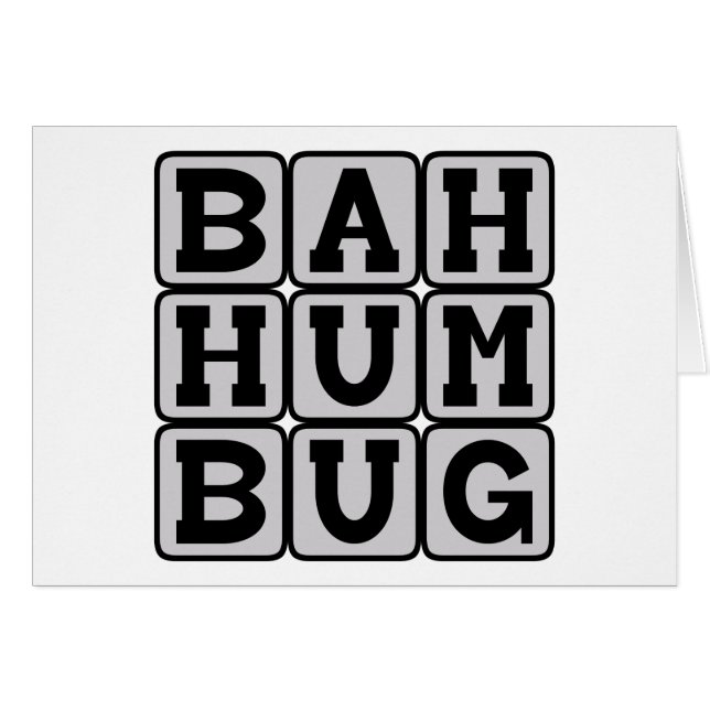 Bah Humbug, sentimientos anti-Navidades (Anverso (Horizontal))