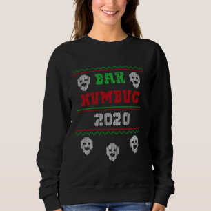 Bah Humbug Sweater Santa Hat Skull Stull Para La G