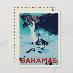 Bahamas Carribia, buceo con postal