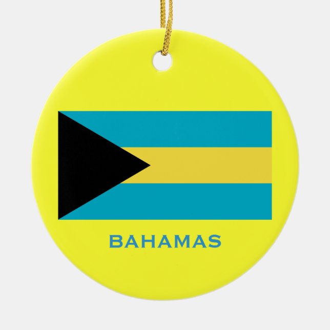 BAHAMAS* Personalizado Ornamento de Navidad (Frente)